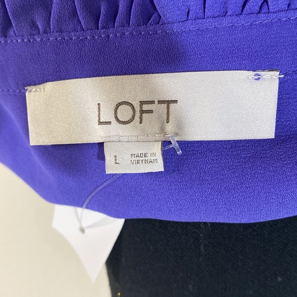 Loft lace trim mixed media sleeveless shell - Picture 6 of 7